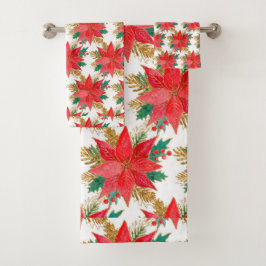 Motif de Noël Red poinsettia