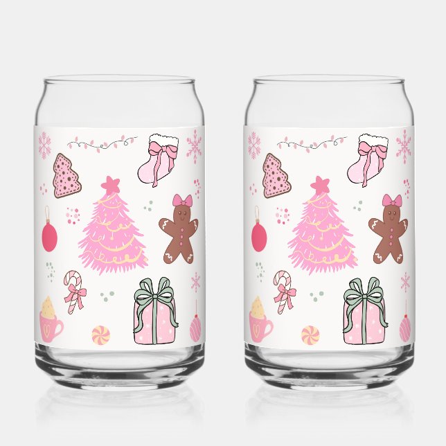 Motif de Noël rose (Recto)