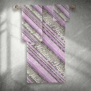 Motif de Noël vert violet #28 ID1009