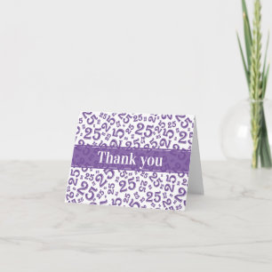 Motif de nombre aléatoire de l'étape 25 violet/bla