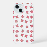 Motif de nounours rouge mignon | Couture d'animal