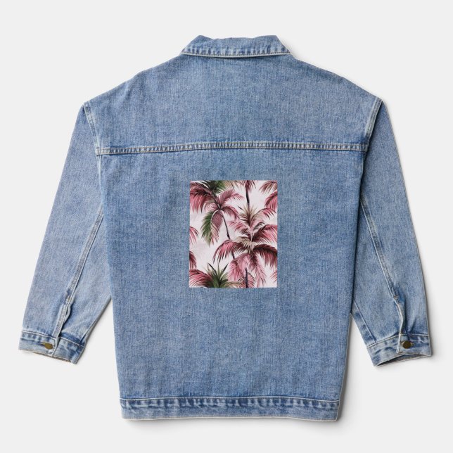 Motif de palme Ethereales rosé (Verso)