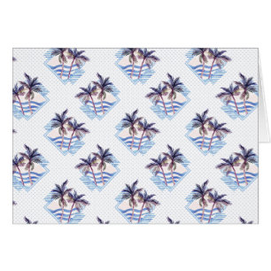 Motif de palmiers géométriques couleur aquarelle v
