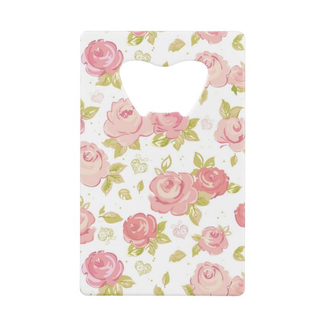 Motif de papier peint d'élégance des roses roses 3 (Devant)