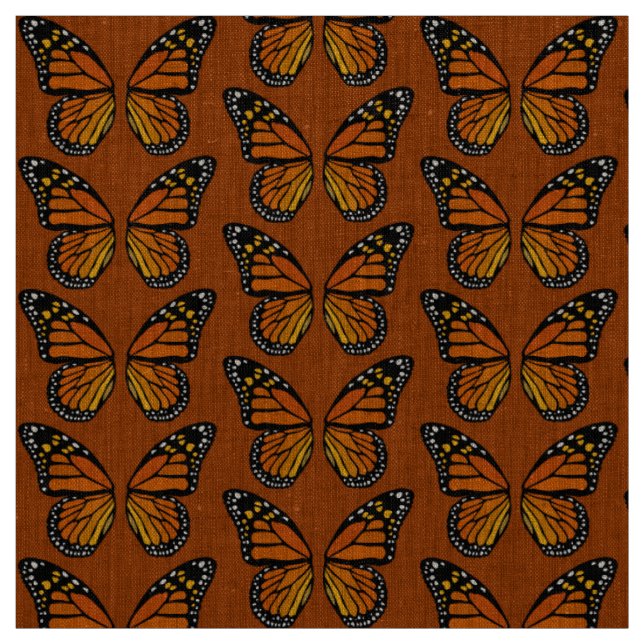 Motif de papillon de monarque de tissu d'art de (Échantillon)