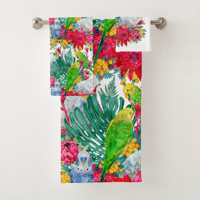 Motif de perroquet tropical d'été australien (En situation)