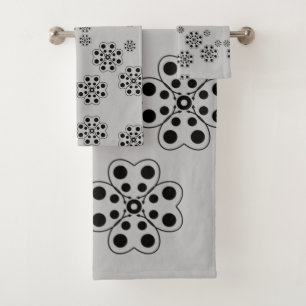 Motif de pétales à points de polka