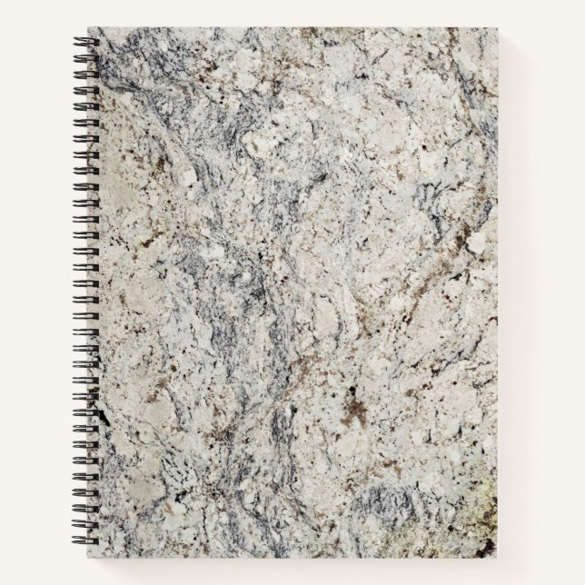 Motif de pierre de marbre Carnet spirale (Devant)