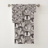 Motif de pingouins pour bébés mignons