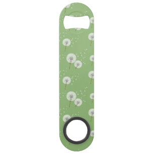 Motif de pissenlit sur l'arrière - plan vert