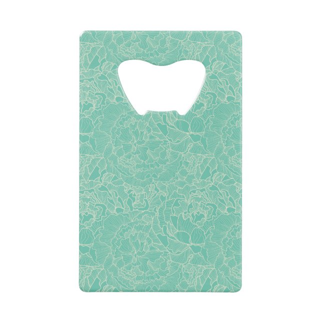 Motif de pivoine de turquoise (Devant)