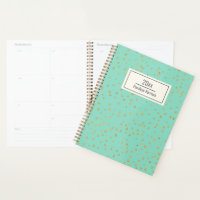 Motif de points dorés Glam Mint Green Personnalisé