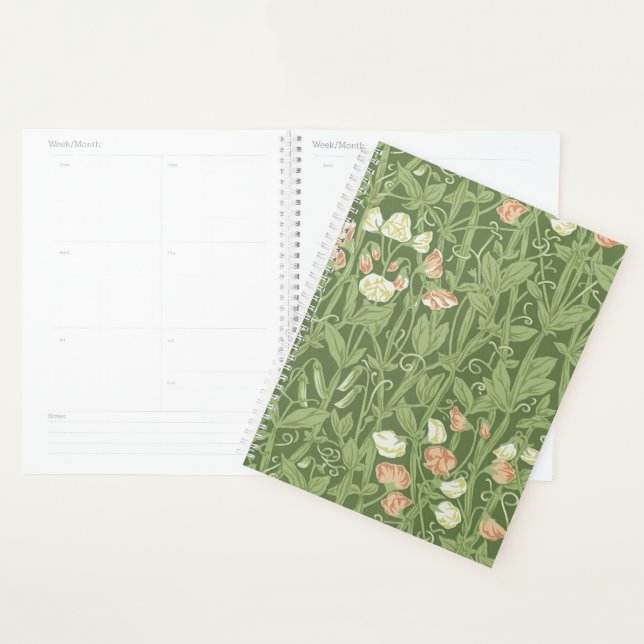 Motif de pois de senteur William Morris, botanique (Devant avec enveloppe)