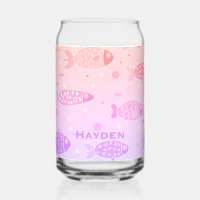 Motif de poisson couché de soleil rayonnant modern