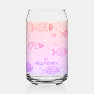 Motif de poisson couché de soleil rayonnant modern