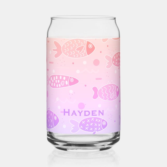 Motif de poisson couché de soleil rayonnant modern (Gauche)