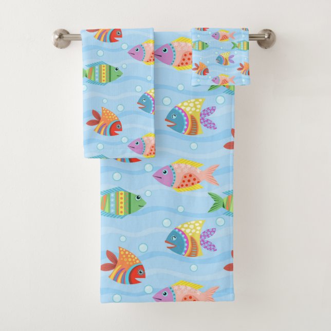 Motif de poisson nautique amusant (En situation)