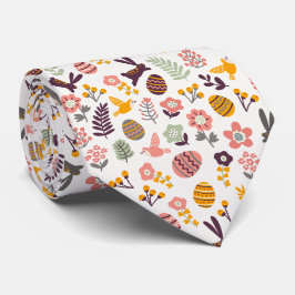 Motif de printemps de Pâques Floral | cravate
