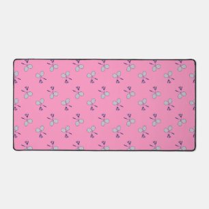 Motif de raquette de Badminton rose