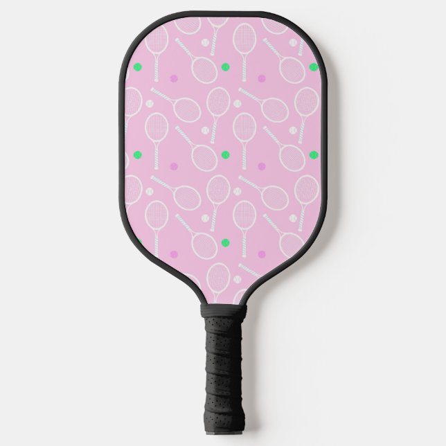 Motif de raquette de tennis Pastel Pink (Recto)