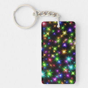 Motif de rayons d'étoile de Noël multicolore
