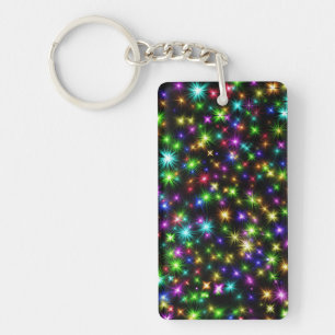 Motif de rayons d'étoile de Noël multicolore
