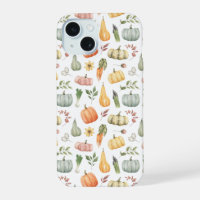 Motif de récolte d'automne Watercolor