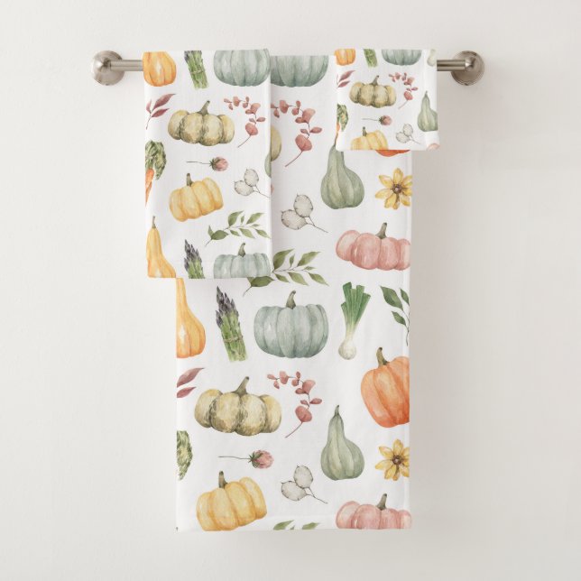 Motif de récolte d'automne Watercolor (En situation)