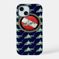 Motif de requin du pavillon de plongée