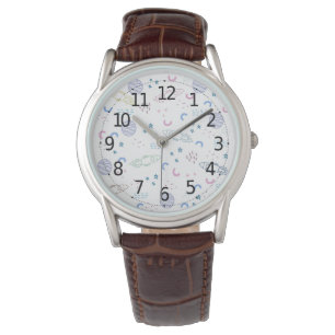 Motif de roquettes spatiales mignonnes   Montre Ho