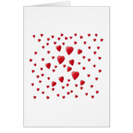 Motif de rouge et blanc des coeurs d'amour