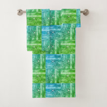 Motif de sébaste nautique  bleu vert