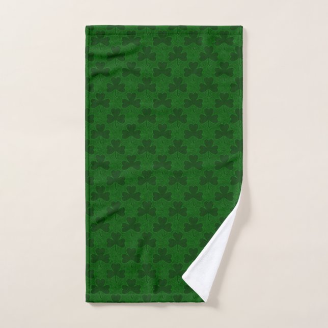 Motif de shamrock (Serviette à main)