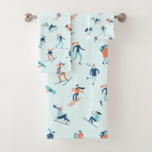 Motif de sports d'hiver