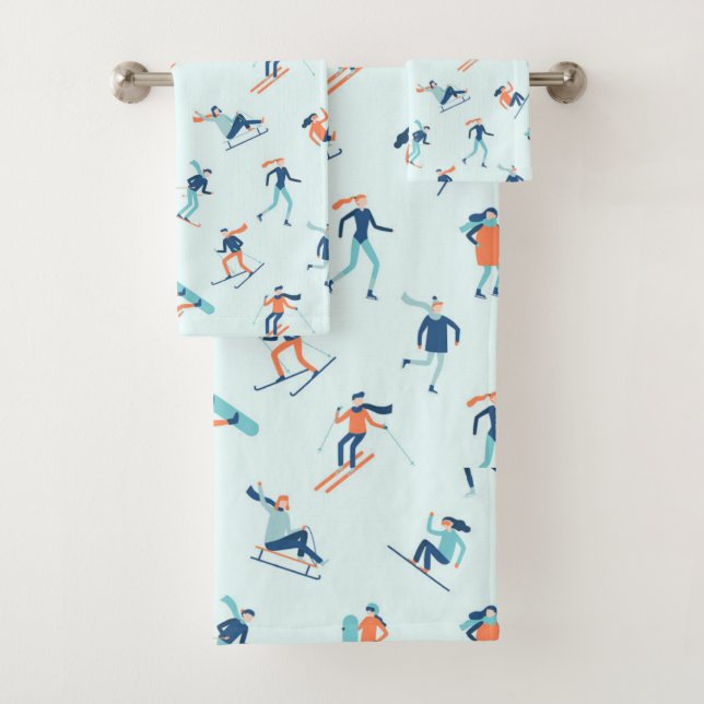 Motif de sports d'hiver (En situation)