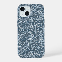 Motif de style Wave japonais