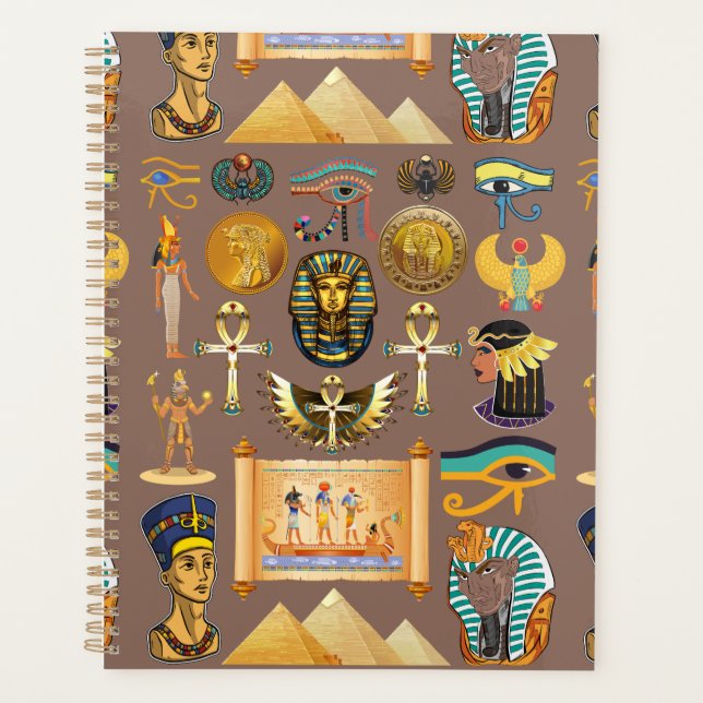 Motif de symbole hiéroglyphique ancien égyptien (Devant)