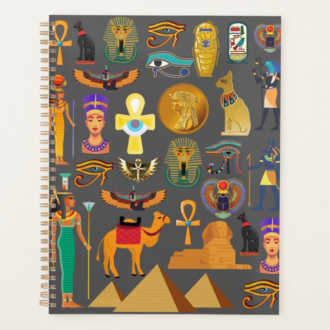 Motif de symbole hiéroglyphique égyptien pharaon   (Devant)