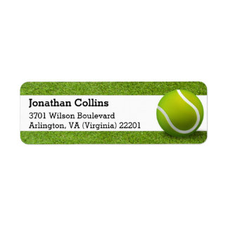 Motif de tennis personnalisé | Étiquette sportif