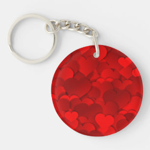 Motif de texture de coeurs d'amour rouge romantiqu