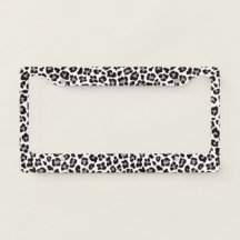 Motif de texture de peau imprimé léopard Noir & Bl