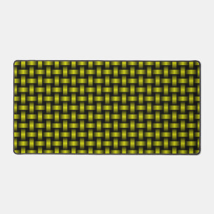 Motif de tissage noir jaune
