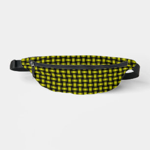 Motif de tissage noir jaune