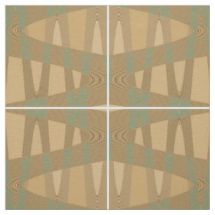 Motif de tissu d'impression Brown Blue Wave Diamon
