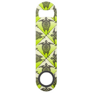 Motif de tortues de mer de Shamanic - vert