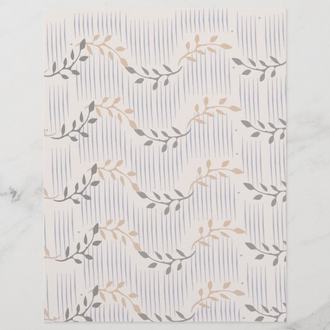 Motif de tourbillon de feuilles : (Devant)