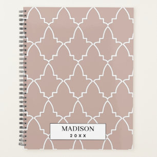 Motif de treillis marocain beige personnalisé