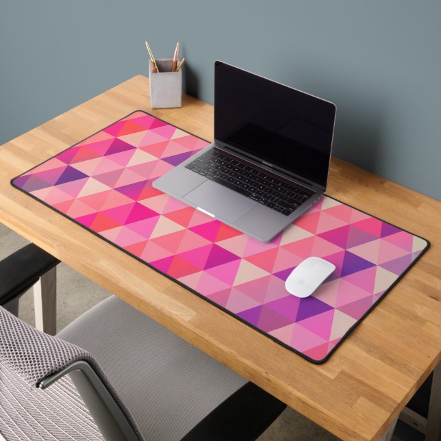 Motif de triangles géométriques colorés (Bureau 2)