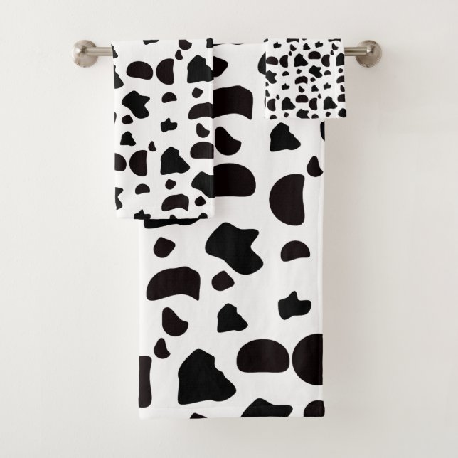 Motif de vache noir et blanc (En situation)