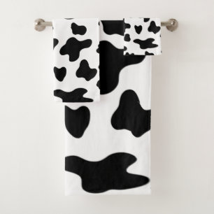 Motif de vache noir et blanc moderne